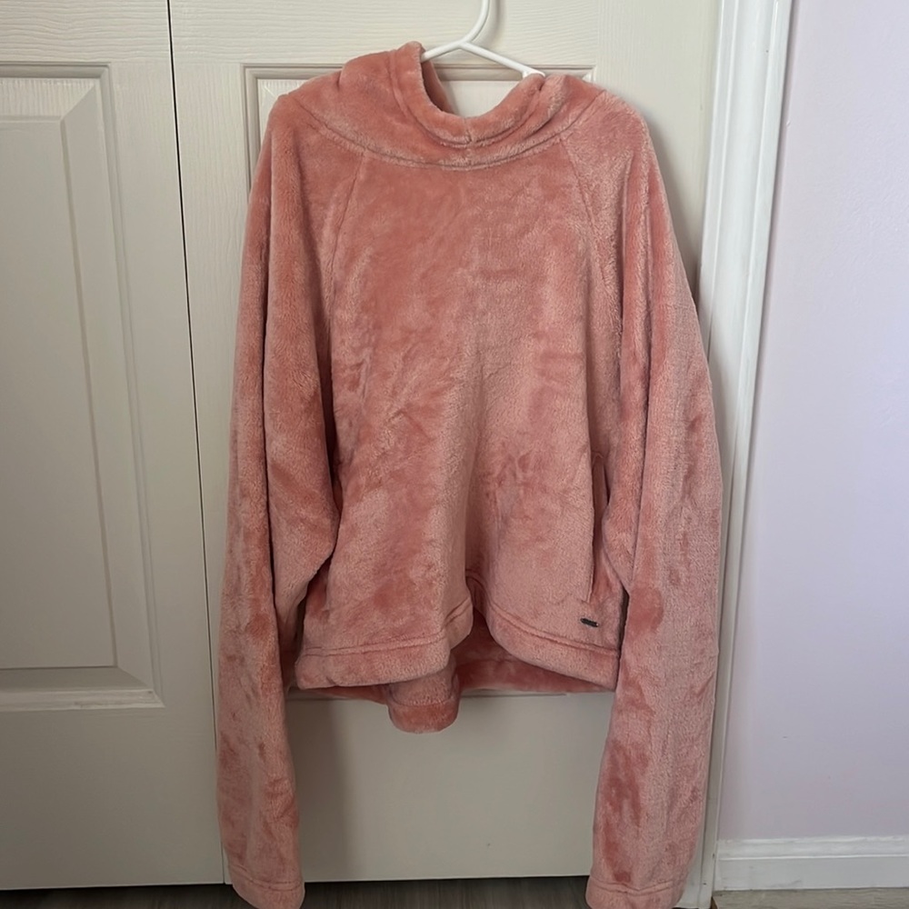 Hollister Fluffy Pink Hoodie
